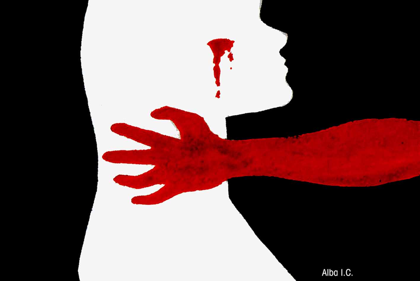 El pasado fue un mal año para las mujeres víctimas de violencia de género. Ilustración: ©Alba-I.C.