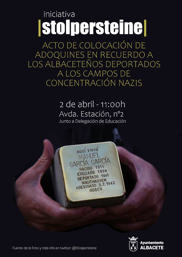 Albacete homenajea a 25 víctimas del nazismo con la iniciativa "Stolpersteine".