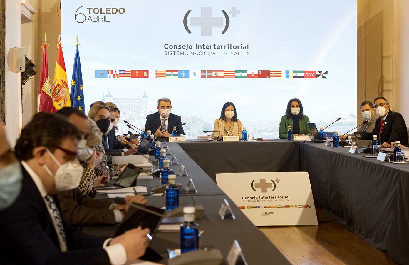 Reunión del Consejo Interterritorial de Salud, celebrado hoy en Toledo.