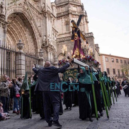 Imagen de archivo de una procesión de Jueves Santo en Toledo. Foto: Rebeca Arango.