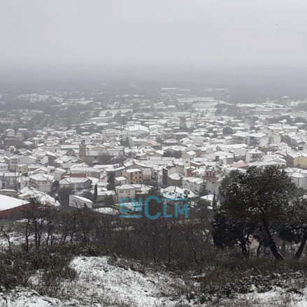 Imagen de una nevada en San Pablo de los Montes.