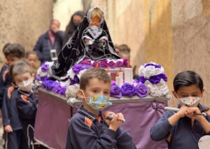 Procesión de los niños del colegio Divina Pastora de Toledo