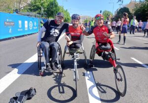 Rafael Botello, ganador maratón Madrid silla de