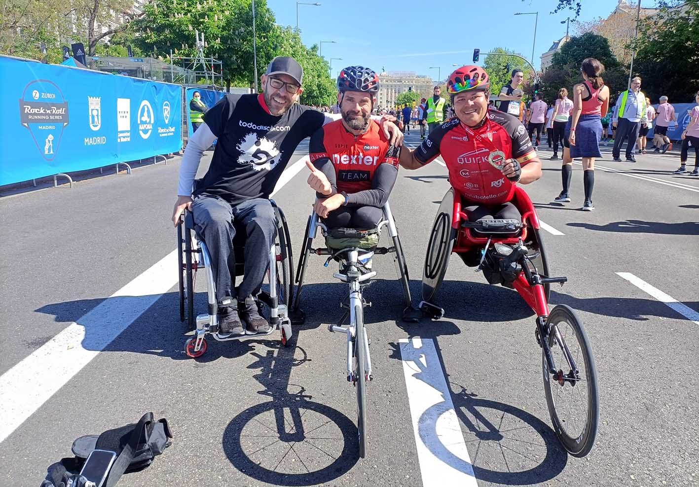 Rafael Botello, ganador maratón Madrid silla de