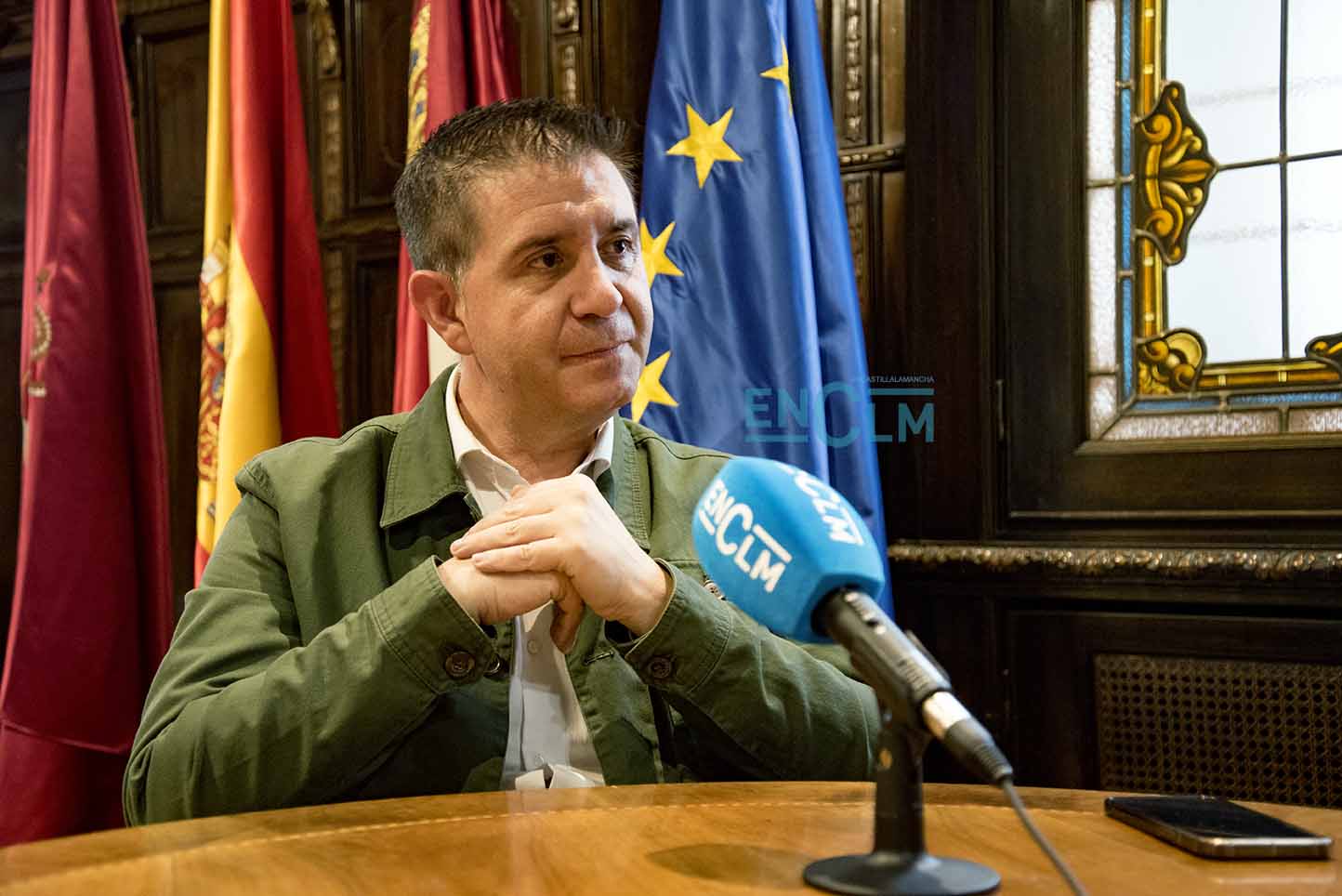 Santiago Cabañero, presidente de la Diputación de Albacete. Foto: Rebeca Arango.