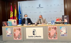 Ángel Fernández Montes y Jorge Gómez. Presentación de actividades Día del Libro Guadalajara