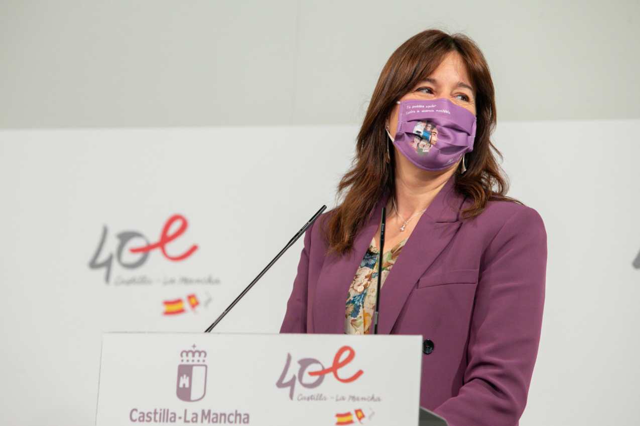 La portavoz del Gobierno de Castilla-La Mancha, Blanca Fernández.
