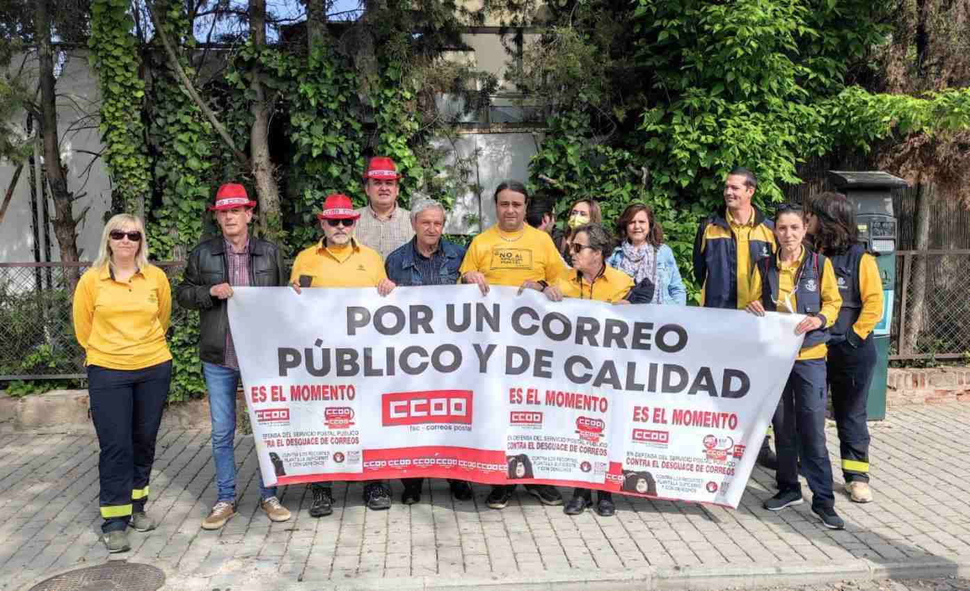 Protestas de los trabajadores de Correos en la provincia de Toledo.