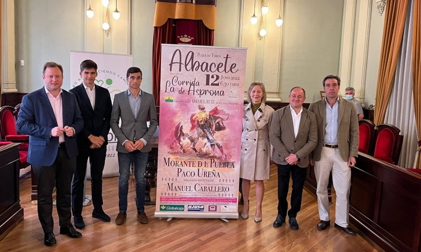 La corrida de Asprona Albacete celebra su 50 aniversario con Morante de la Puebla y Paco Ureña.