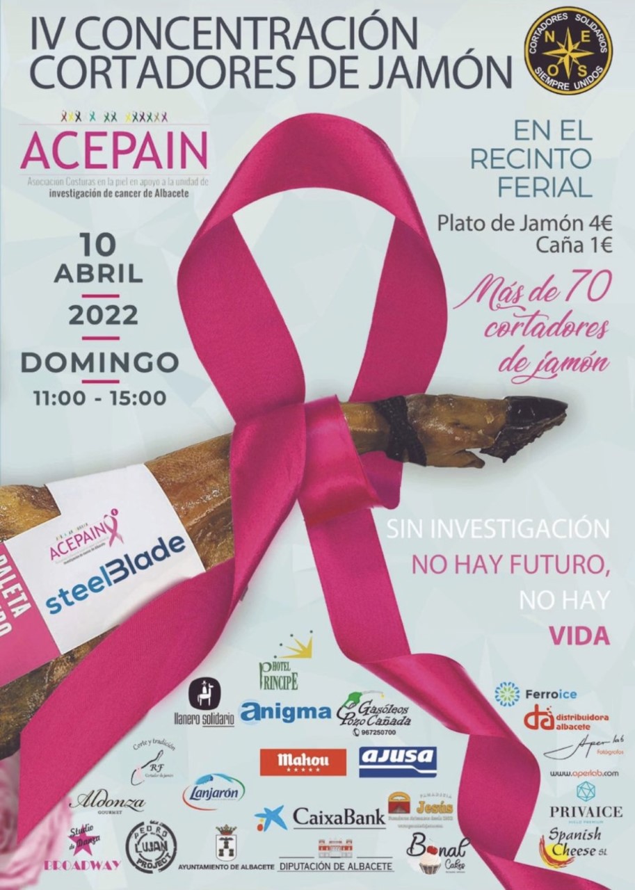 Vuelve la concentración de cortadores de jamón a beneficio de ACEPAIN en Albacete.