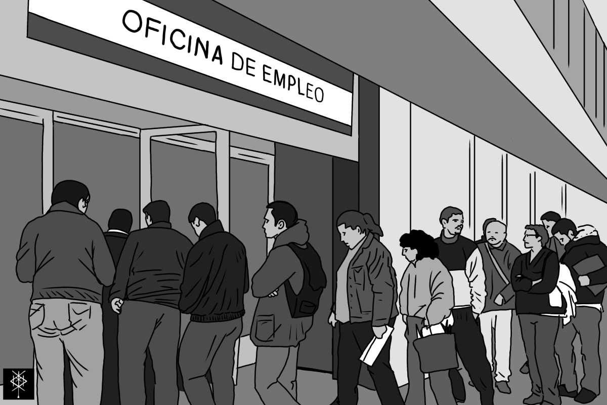 paro, empleo, cola de paro, desempleo, trabajo