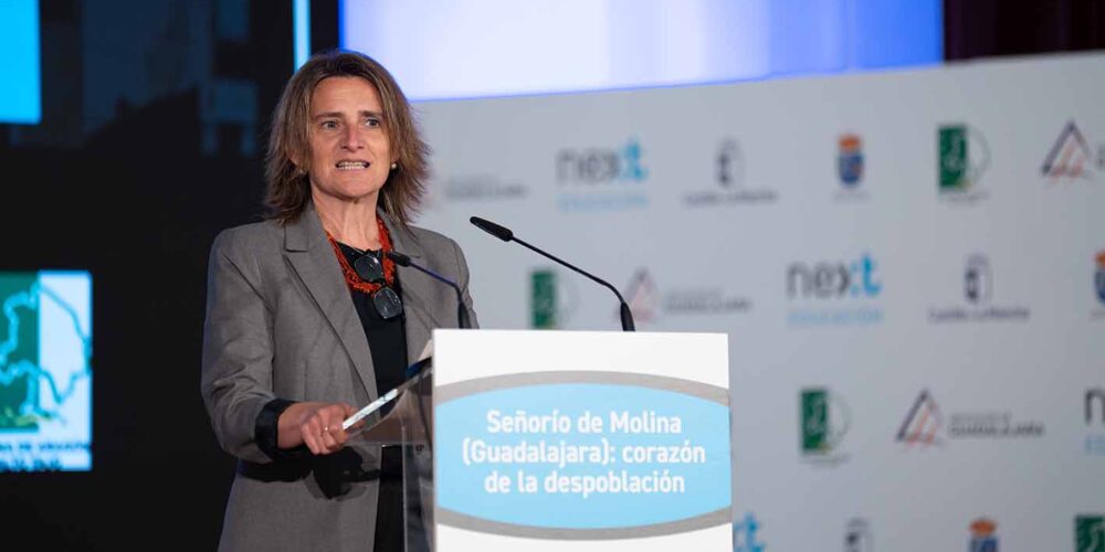 Teresa Ribera, en el foro Next Educación: "Señorío de Molina (Guadalajara): corazón de la despoblación".