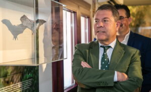 Page, durante la inauguración del Centro de Interpretación del Parque Natural de las Lagunas de Ruidera.