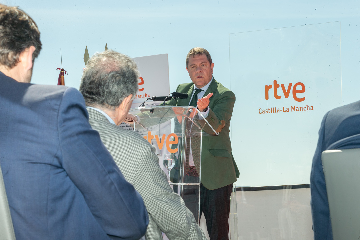 Page, en la inauguración de las nuevas instalaciones de RTVE en CLM.