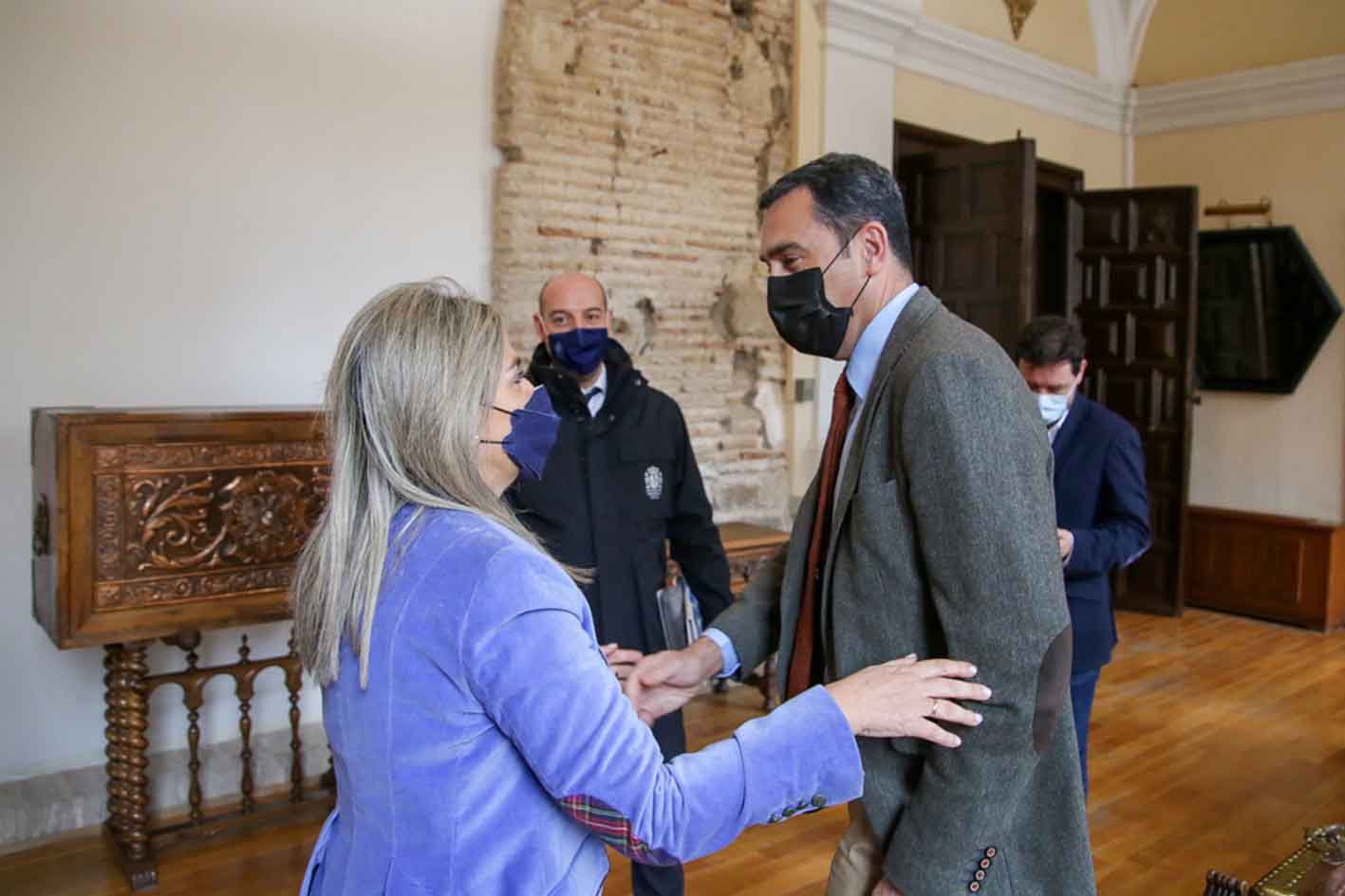 Milagros Tolón y Antonio Yáñez se reunieron en Toledo.