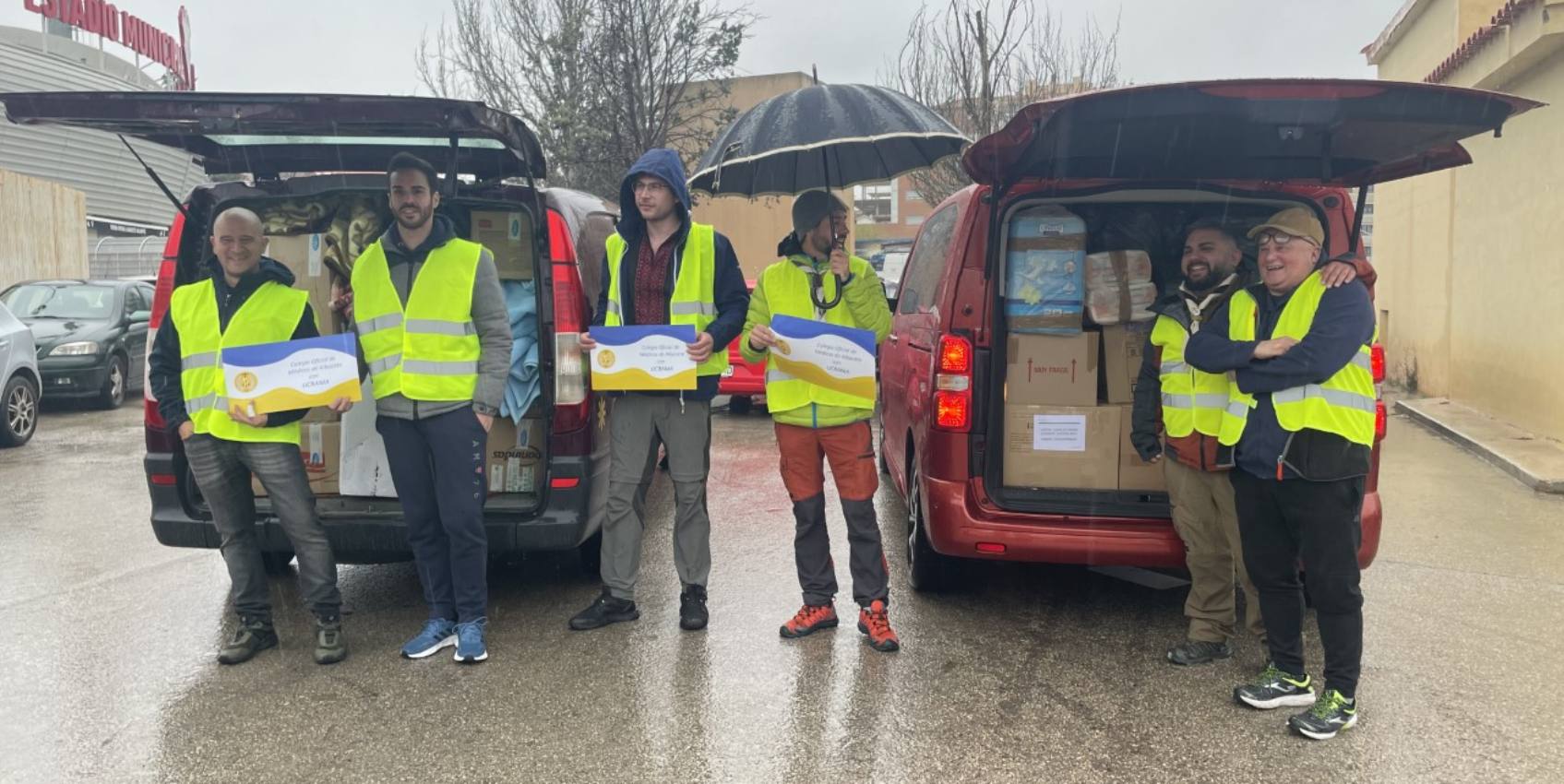 La Expedición Solidaria de Albacete pone rumbo del Belmonte a Ucrania.