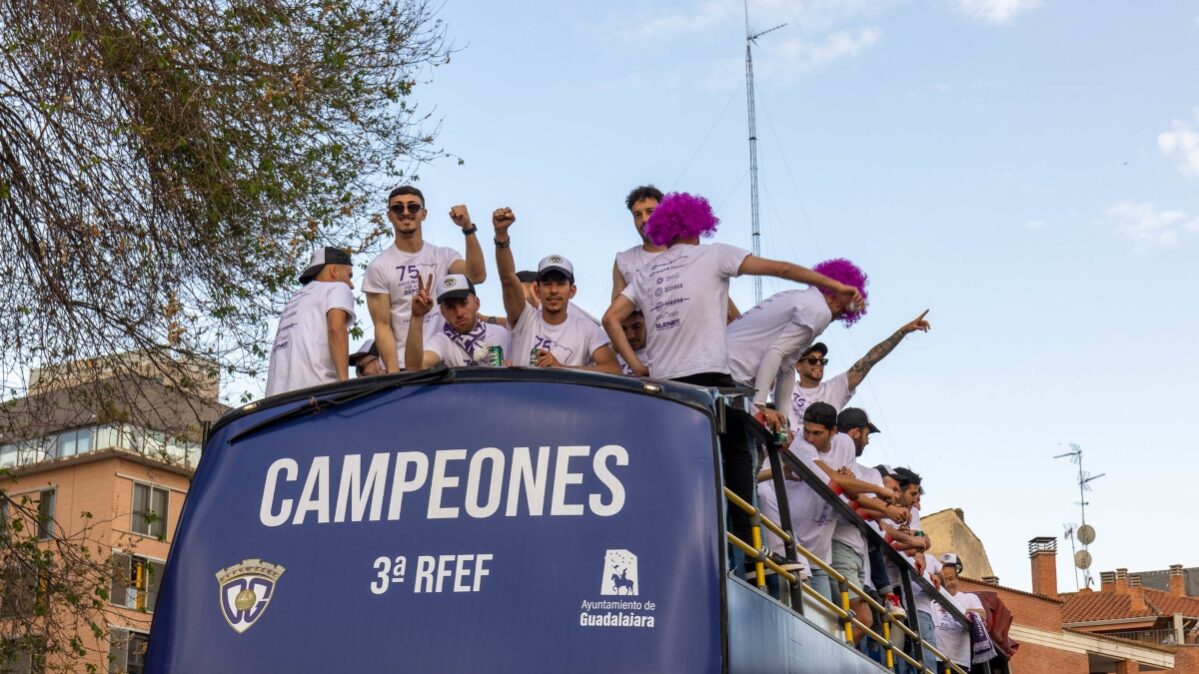 Celebración del ascenso CD Guadalajara