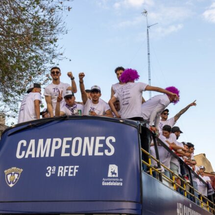 Celebración del ascenso CD Guadalajara