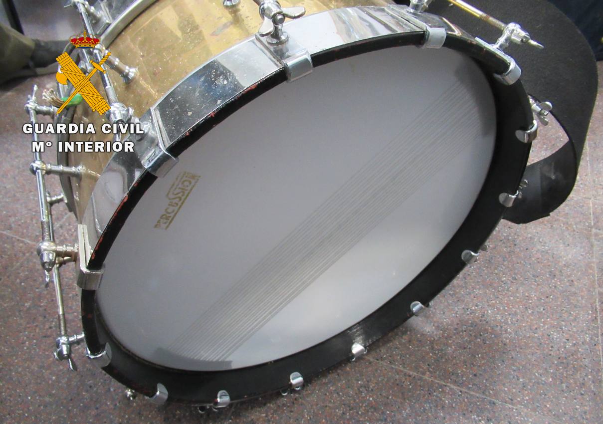 Imagen de uno de los tambores robados en Tobarra.