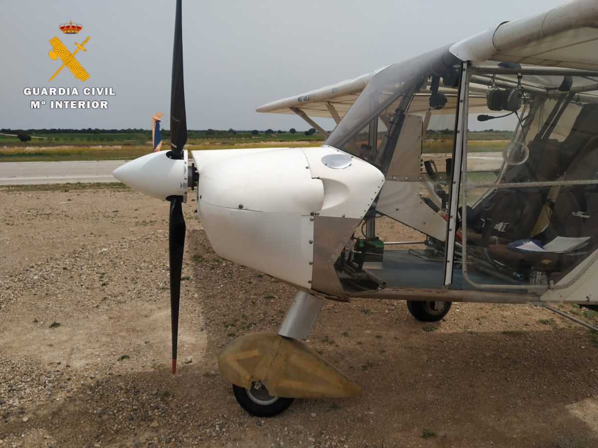 La aeronave interceptada sobrevolando el Viña Rock.