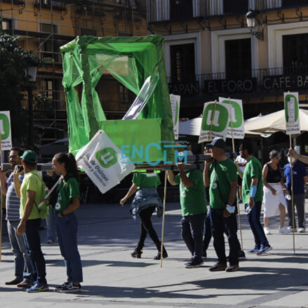 Protestas de los agricultores y ganaderos en Zocodover. Foto: Gema Módenes.