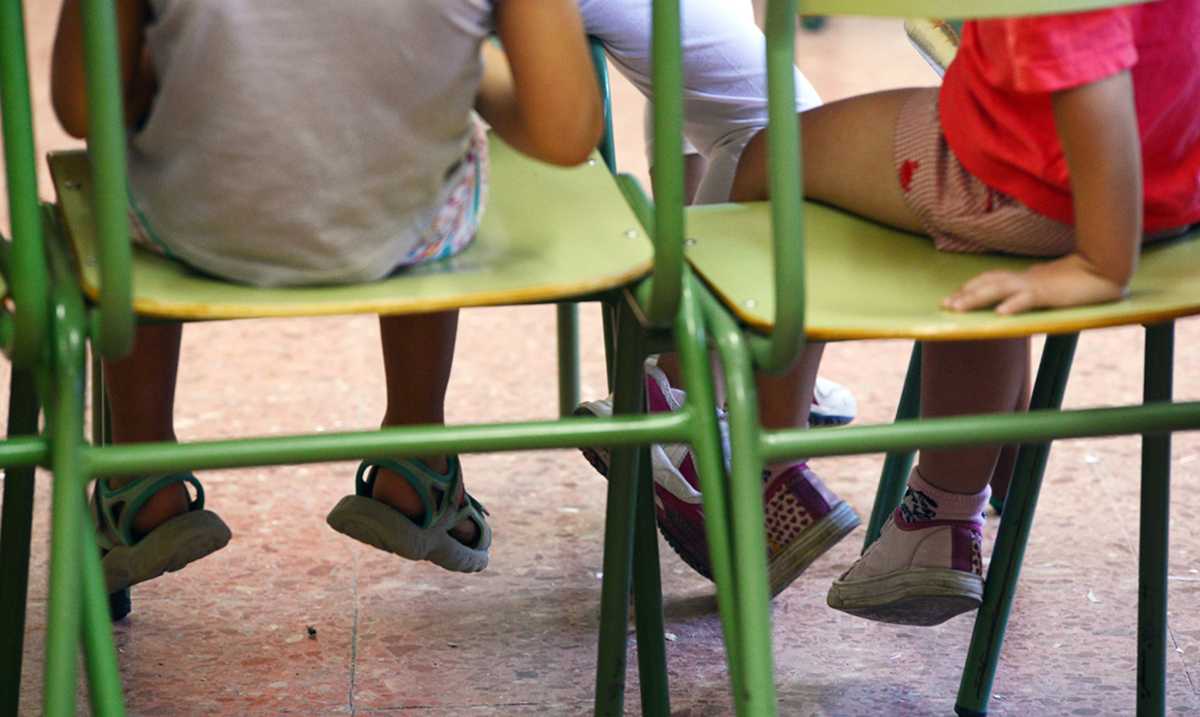 Foto de niños en un colegio (archivo).