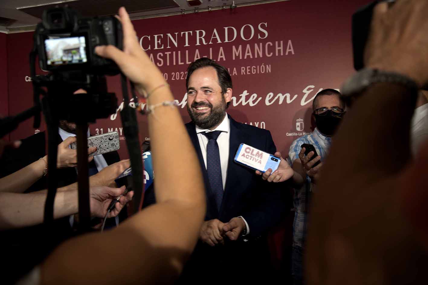 Paco Núñez, presidente del PP de CLM, en Puertollano. Foto: Rebeca Arango.