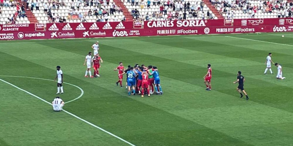 Lance del partido Albacete-Nastic. Foto: Nastic.