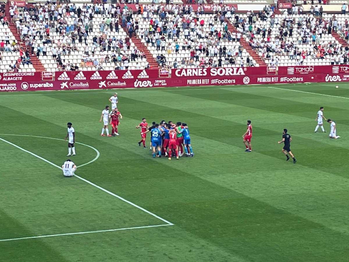 Lance del partido Albacete-Nastic. Foto: Nastic.