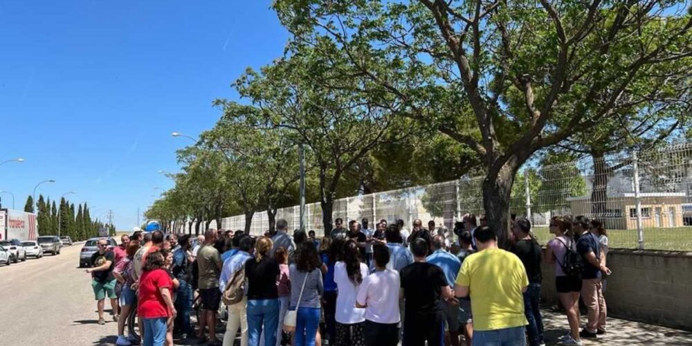 Asamblea de trabajadores de Schreiber Foods.