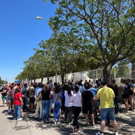 Asamblea de trabajadores de Schreiber Foods.