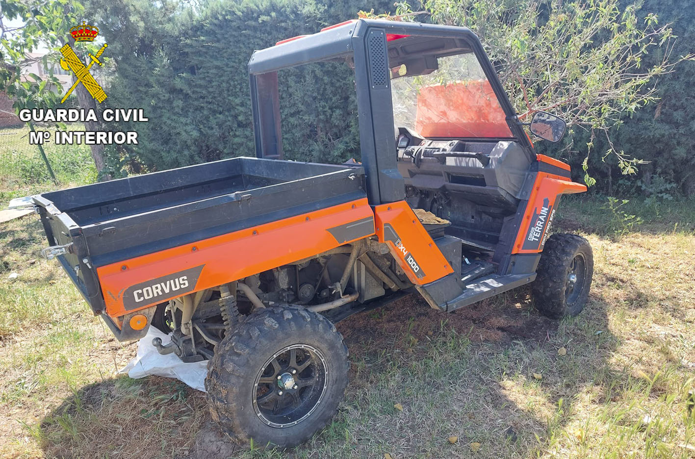 El buggy que había sido robado en Montearagón.