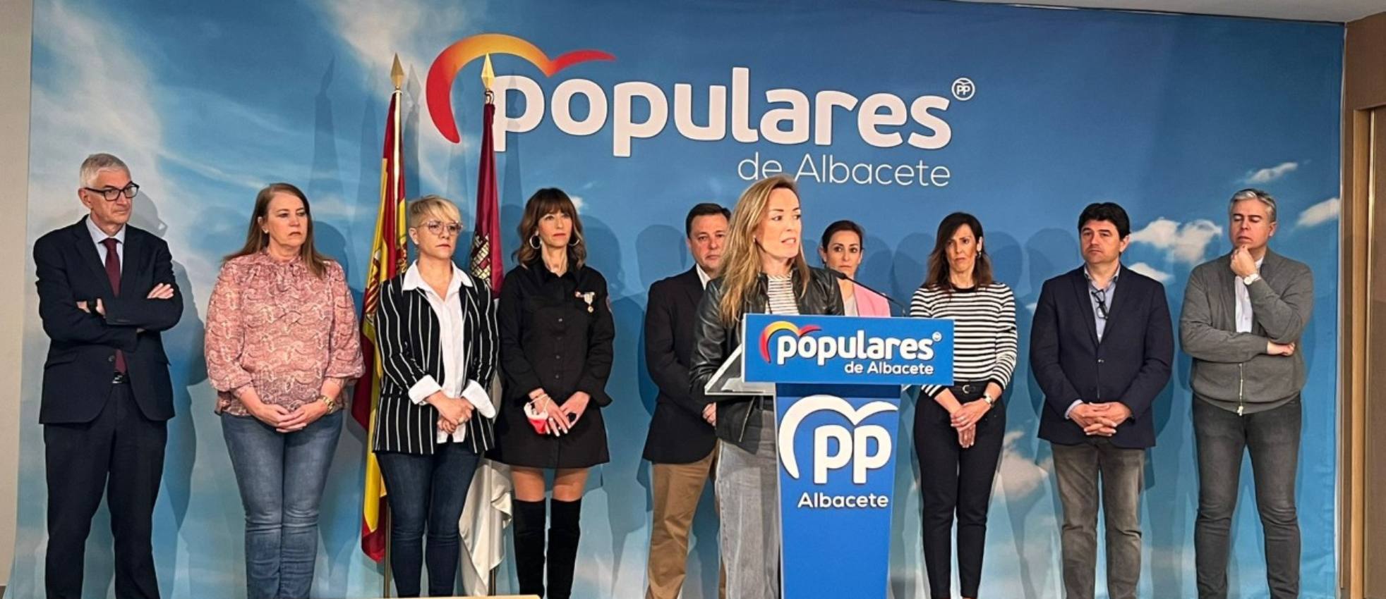 Carmen Navarro visita Albacete en su primer viaje oficial como vicesecretaria del PP.