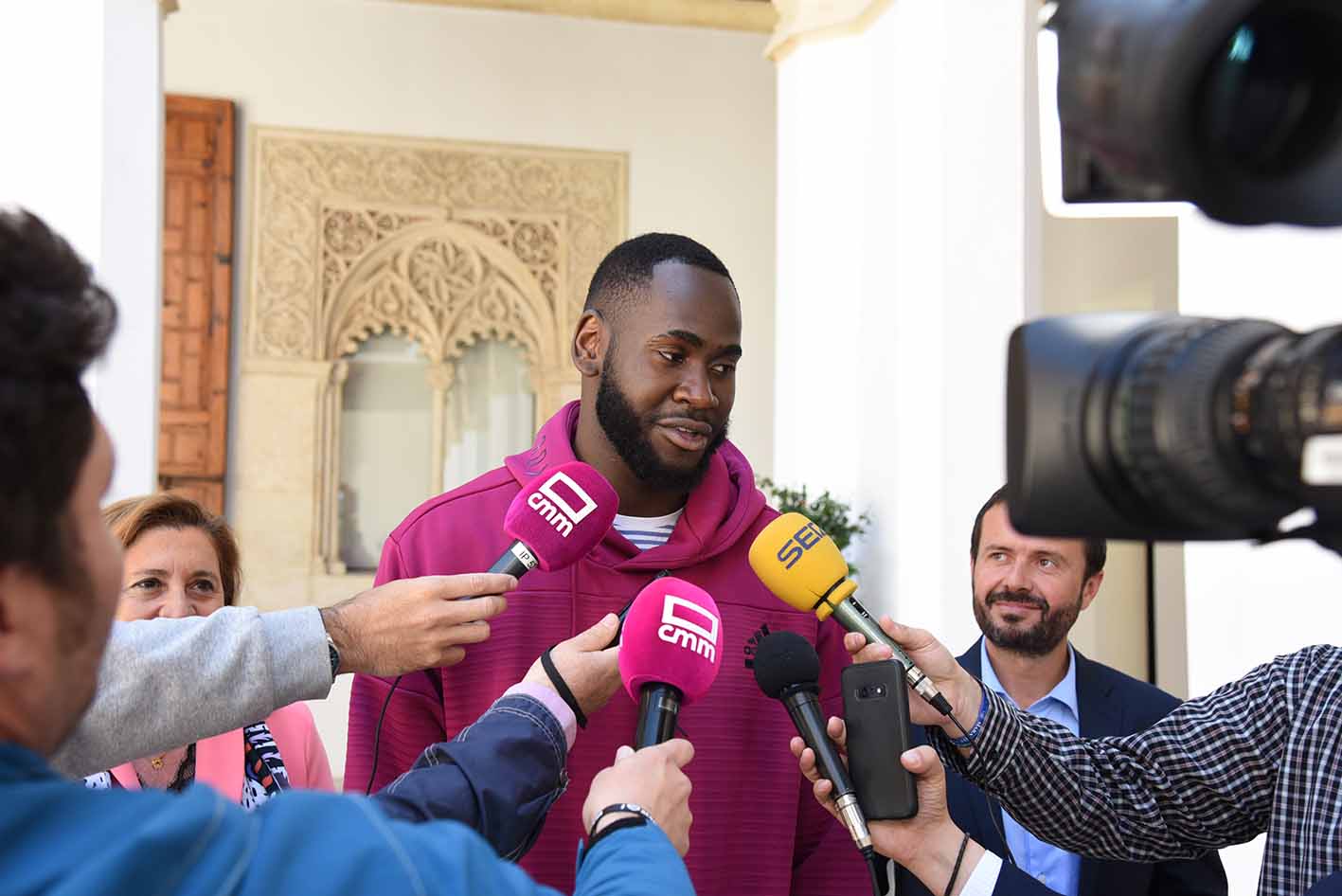 Entrevista a Usman Garuba en el Palacio de Fuensalida.