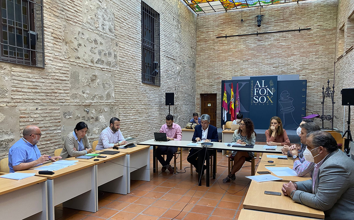 José Pablo Sabrido, concejal de Urbanismo, durante la Comisión celebrada en el Ayuntamiento de Toledo.