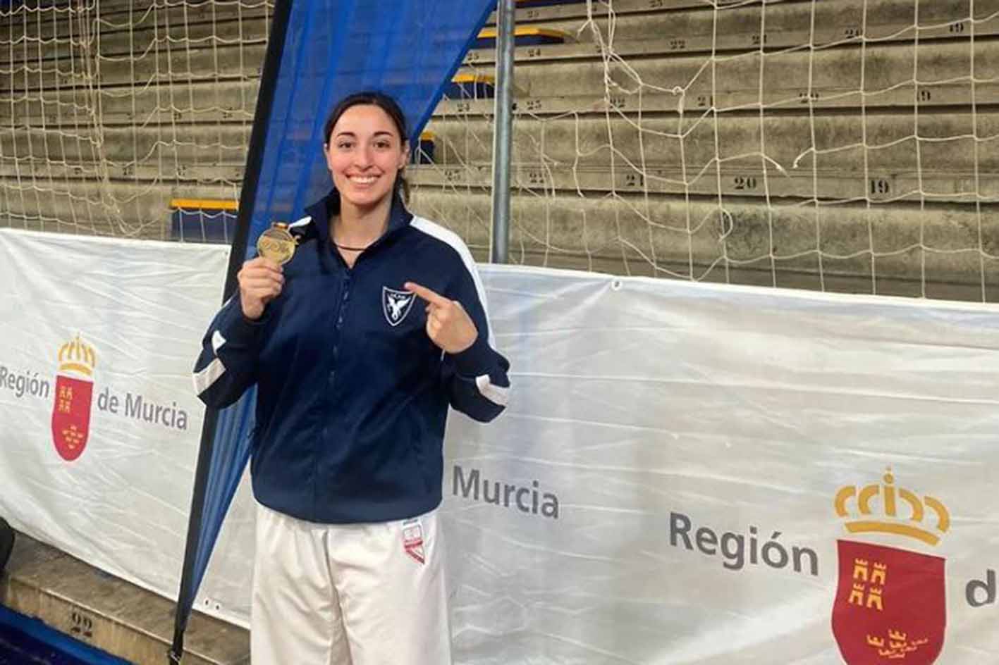 María Espinosa ganó el Nacional universitario por la UCAM. Foto: María Espinosa.