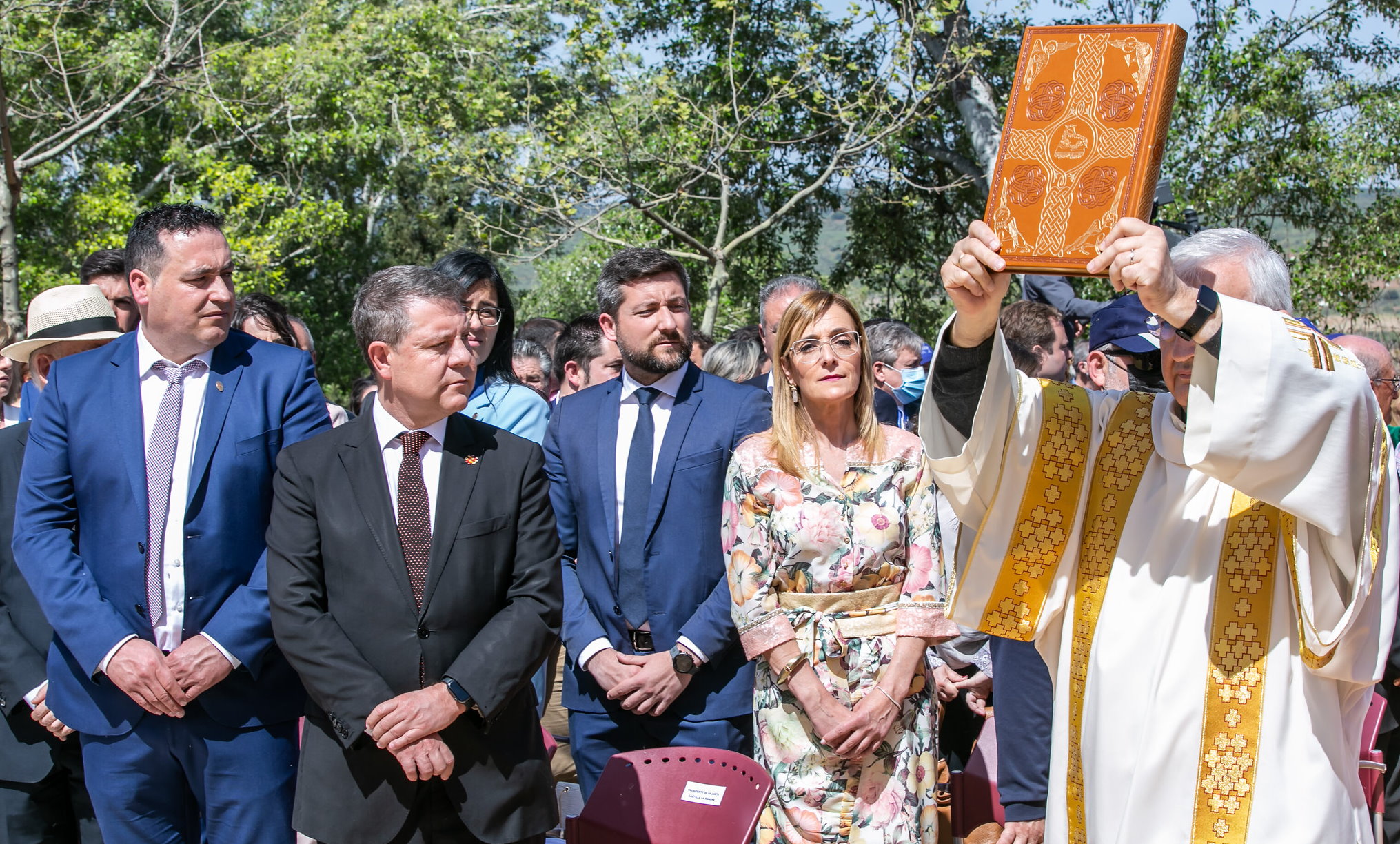 Page, durante la misa con motivo del VIII centenario de la aparición de la Virgen de Cortes en Alcaraz.