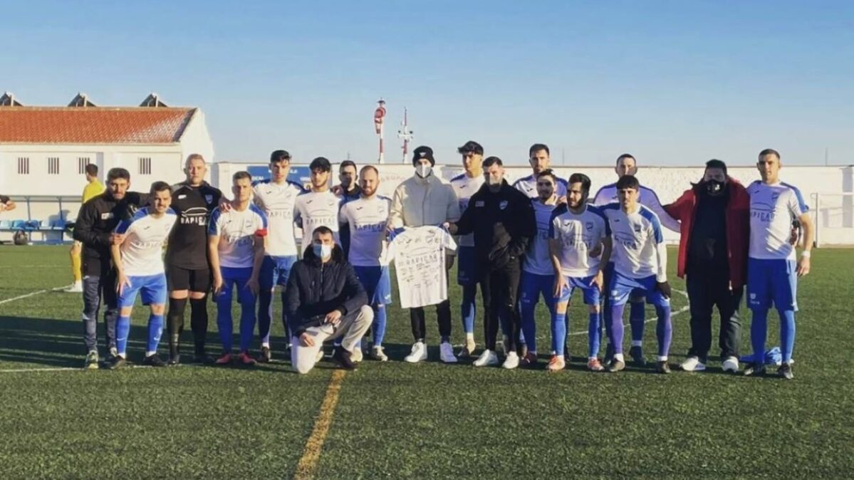 Partido benéfico organizado por el Munera Club de Fútbol. Imagen de "Yo soy más fuerte 5". 