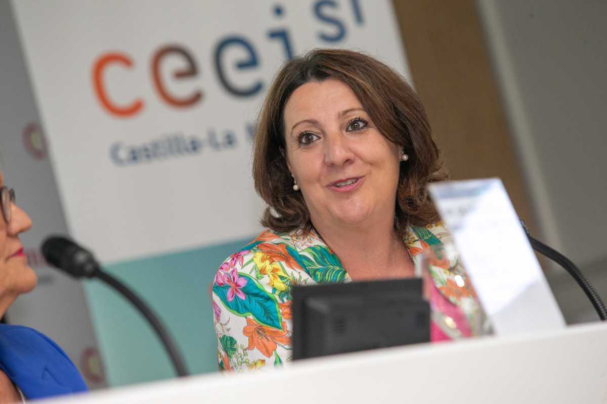 Patricia Franco, durante la inauguración del primer Foro Startup de Castilla-La Mancha.