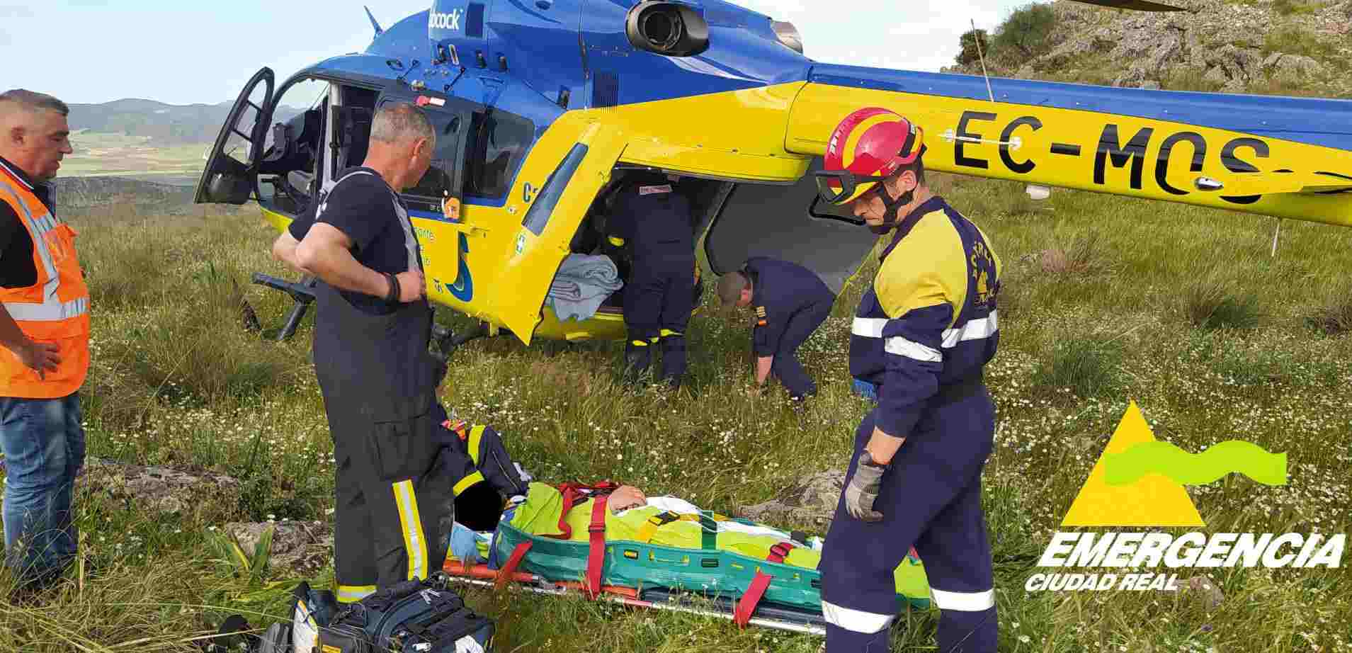 Rescate del hombre accidentado en parapente. Foto: @Emergencia1006.