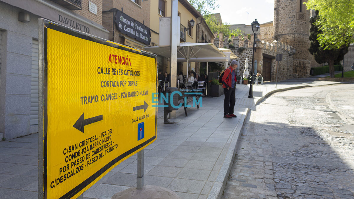 El lunes 20 comienza el tramo de obras entre la Puerta del Cambrón y San Juan de los Reyes. Foto: Gema Módenes.