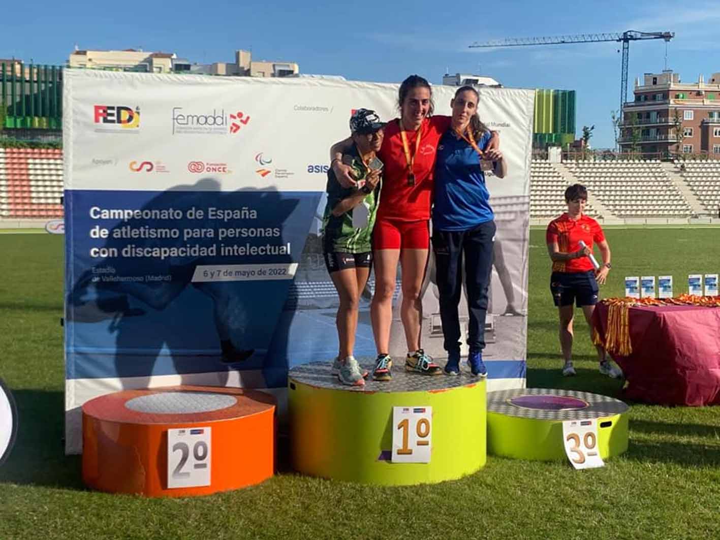 Adapei y San Ginés, terceras de España por equipos en atletismo.