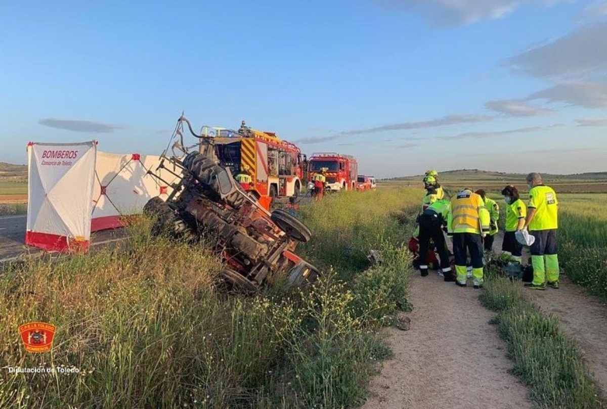 El accidente del tractor en Villacañas.