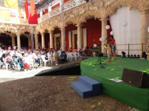 Escenario Patio de los Leones Maratón de Cuentos de Guadalajara
