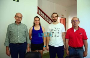 De izquierda a derecha: Carlos Jariod, Elisa Comendador, Andrés Carrasco y Gabriel Hernández. Foto: Rebeca Arango.