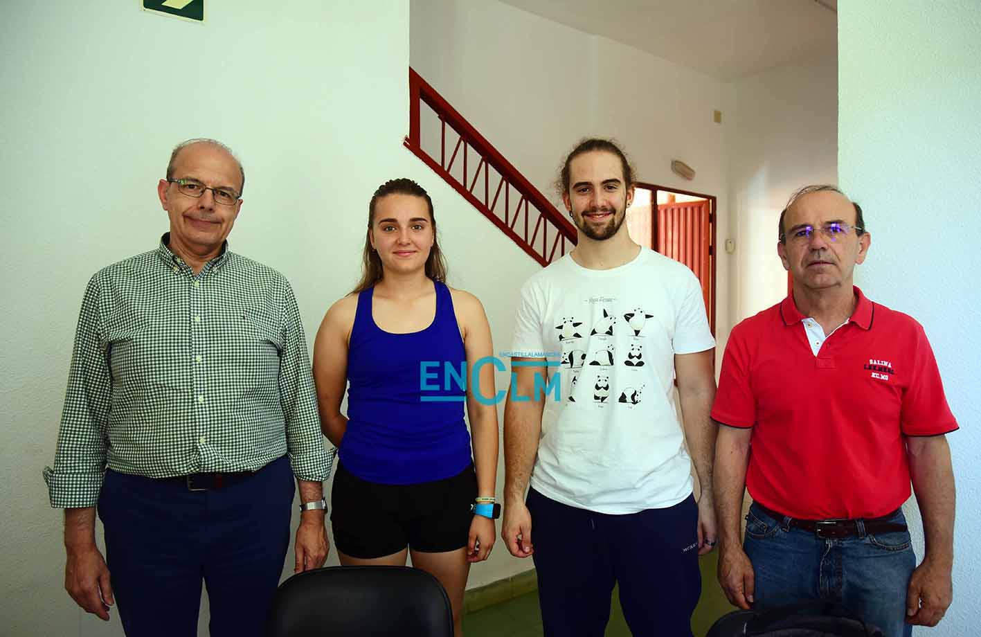 De izquierda a derecha: Carlos Jariod, Elisa Comendador, Andrés Carrasco y Gabriel Hernández. Foto: Rebeca Arango.