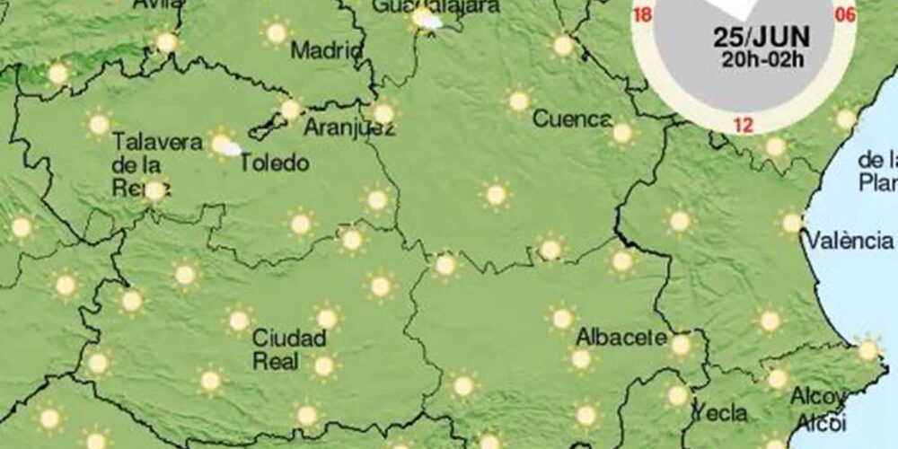 Mapa de la predicción para CLM.