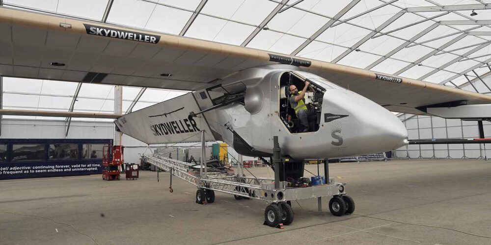 Aeronave no tripulada de la empresa Skydweller