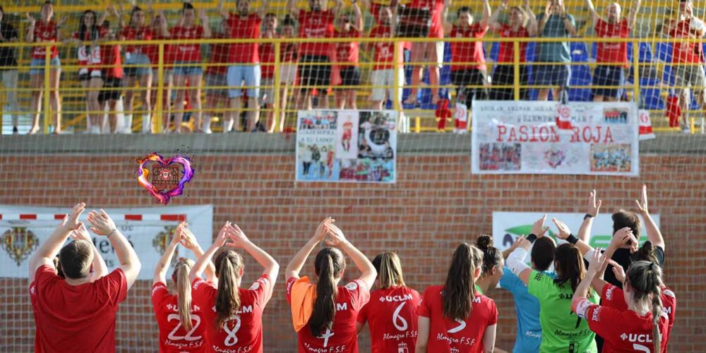 El Almagro FSF, a un paso del sueño de Primera División. Foto: @pasionrojaalma.