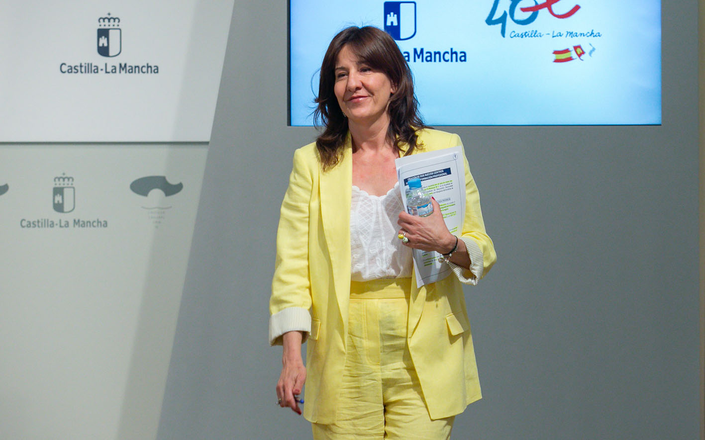 Blanca Fernández, portavoz del Gobierno de CLM. Foto: A. Pérez Herrera / JCCM.